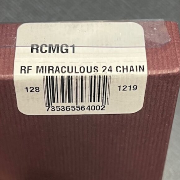 Miraculous Prayer Medal Pendant 24" Chain Rhodium Finish NEW IN BOX - Picture 6 of 7